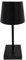 Meinposten Tischleuchte Touch dimmbar LED Lampe schwarz kabellos Höhe 26 cm