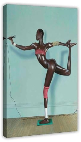 MAHWER Poster auf Leinwand, Motiv Grace Jones Island Life, Schlafzimmer, Dekoration, Sport, Landschaft, Büro, Raumdekoration, Geschenk, Rahmenstil, 50 x 75 cm