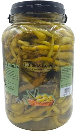 Guindillas Picantes en Vinagre - Garrafa Pet de 4kg de Guindillas Acidas Picantes - Piparras Picantes LloPaco