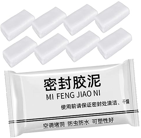 Homoyoyo 20St Dichtungskleber schnell formbarer Wandkitt caulkmate wall repair paste Rohrdichtpaste Rohrdichtmittel Reparatur klimaanlage loch Gips Klimaanlagenrohr Zement Weiß