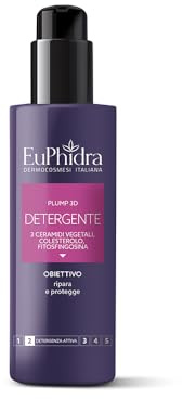 Euphidra Plump 3D Detergente Con 3 Ceramidi Vegetali- Colesterolo- Fitosfingosina Ripara E Protegge 200 ml
