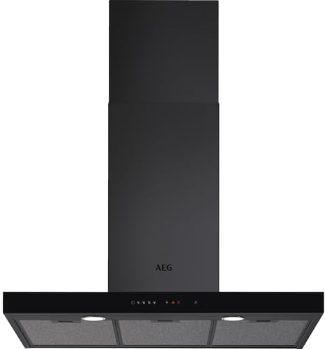 Campana extractora decorativa AEG DBE5982HR negra de 90 cm