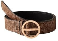 Borbonese CINTURA REVERSIBILE STONDATA nero 311 OP NAT/BLAC LARGE