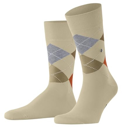 Burlington Herren Socken King M So Baumwolle gemustert 1 Paar, Beige Cream 4011, 40-46