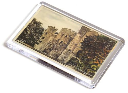 FRIDGE MAGNET - Vintage Wales - Laugharne Castle Ruins (b)