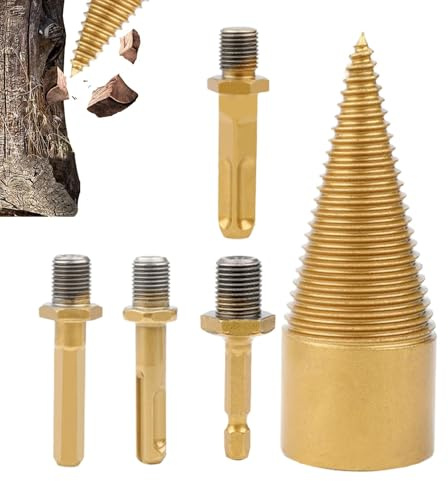 Foret de fendage de bois, foret à bois de chauffage – Foret électrique haute performance pour la maison et le camping