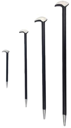 Palanca con barra de cuervo, juego de barra de palanca resistente | Juego de palancas resistentes | 4X Herramientas manuales, Herramienta de barra de palanca de acero forjado, Extractor de clavos de b