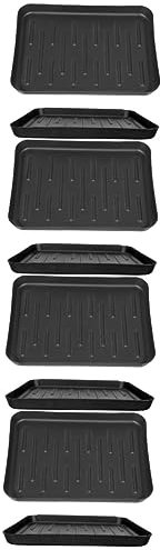 iplusmile 4 Sätze Schuhablage Drinnen Im Freien Hundefutter Slow Feeder Hundenapf Schüsseln Automatisch Essen Korb Cool Futterspender Tragbar Plastik Black 2 Stück * 4