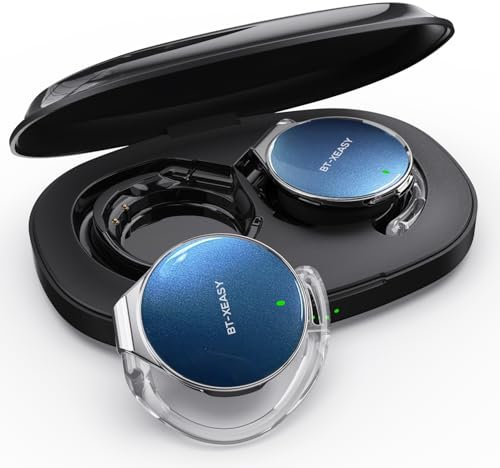 On Ear Headphones Bluetooth 5.4, Noise Cancelling Open Ear Headphones Wireless, Water-Drop Shaped Clip On Sport Headset Bluetooth with 4 Microphone, Comfort Fit Earphones with Long Battery Life