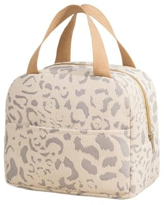 Nanxson Lunchtasche für Damen und Herren, 6L Mini Kühltasche Klein Isolierte Picknicktaschen für Arbeit, Schule, Picknick, Reisen (6L,Beige)