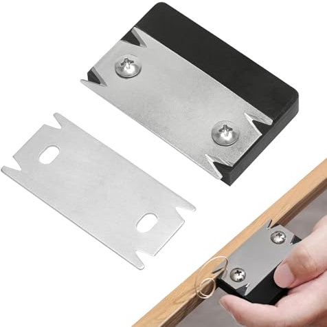 Kantenhobel Holz, Tragbar Kantenschneider Umleimer mit 1 Ersatzklinge, Kantenschneider für Holzbearbeitung, Rutschfest Kantenanleimschneider für Holz PVC ABS, Umleimer für Holzverarbeitung