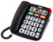 SPC Comfort Numbers Pro - Senioren-Festnetztelefon mit großen Tasten und lautem Klingeln | Verstärkbare Anruflautstärke +20dB | 6 Direktspeicher, Freisprechen | Hörgerätekompatibel – Schwarz