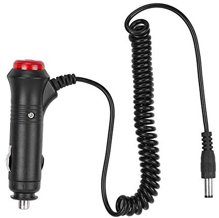Tappo di Adattatore per Accendino per Sigaretta Auto con Interruttore On-off per Veicoli da 12 V 24 V, Alloggiamento ABS, Fusibile 3A, Connessione Universale, Interfaccia DC 5,5