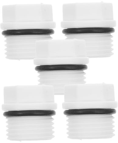 SMASOLO 5pcs Ppr End Caps Connector Water Hose Cap Sprinkler Male Threaded Plugs Garden Hose Parts Connectors Pipe Plug