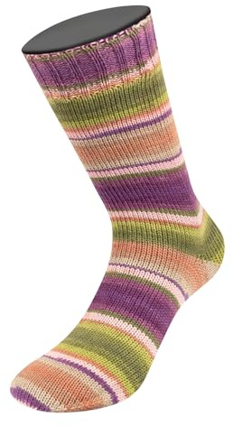 LANA GROSSA Landlust die Sockenwolle | Garn aus Merinowolle in verschiedenen Farben | Handstrickgarn aus 80% Schurwolle (Merino) & 20% Polyamid | 100g Wolle zum Stricken & Häkeln | 420m Garn FB 131