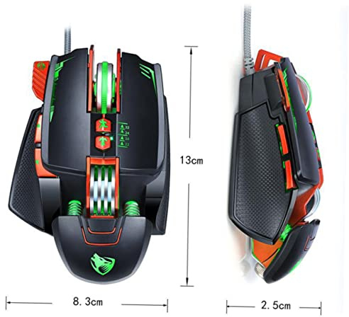 DIYEAH Souris de Jeu Lumineuse Connexion USB pour Ordinateur Portable Élégante et Moderne Utilisation Maison et Bureau