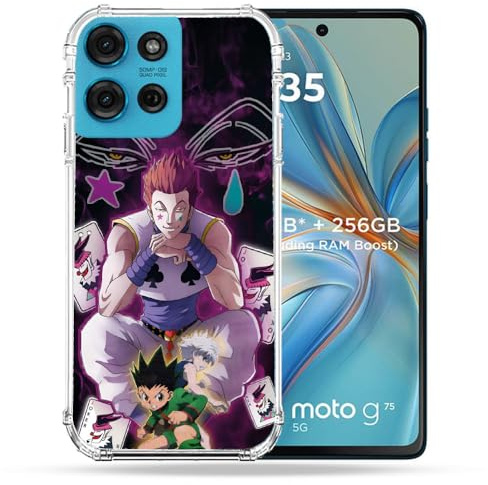 Cokitec Robuste Schutzhülle für Motorola G75 5G Manga Hunter X Hunter Hisoka