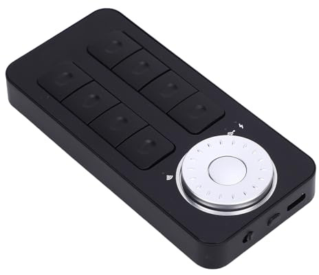 KUIDAMOS Graphics Tablet Shortcut Keypad Efficient Quick Keys and Multi-Functional Dial for 7 MacOS PC Laptop Artist Video Editor Home Office Workers