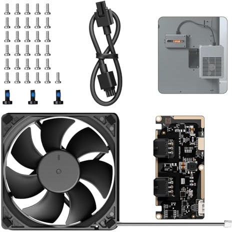 External Exhaust Fan Kit Compatible with Bambu Lab P2S with AMS | Active Ventilation 3D Printer Exhaust System for ABS,ASA,Nylon Filament,3D Printer Accessories Advanced Air Ventilation