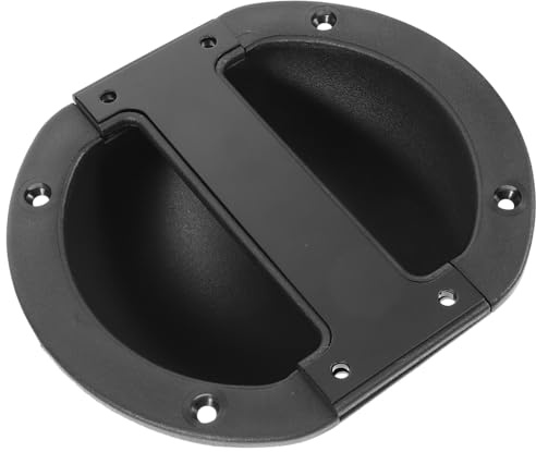 GALPADA Poignée Encastrée Ronde pour Enceinte Acoustique Noire, Légère et Facile à Installer, pour Haut-parleurs de Scène et Amplificateurs Guitare
