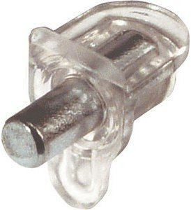 Shelf support Studs PEG plug in for Ø 5 mm hole 60 kg load carrying capacity Pack of 12