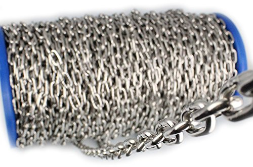 25 Meter Kette 1,5 mm - langgliedrig Din 763 Edelstahl A4