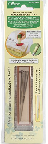 Clover Felting Needle Tool Refill Heavy Weight 5/Pkg-