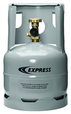 Bouteille de Gaz Remplissable 1,6 kg pour Chalumeaux Sanitaire, Couverture, Étanchéité, Désherbeurs - Accessoire Fer à Souder - Lampe à Souder - Fer de Couvreur - Conforme à la Directive EU - EXPRESS