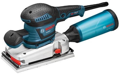 Bosch OS50VC Electric Orbital Sander - 3.4 Amp 1/2 in. Finishing Belt Sander Kit with Vibration Control for 4.5 in. x 9 in. Sheets