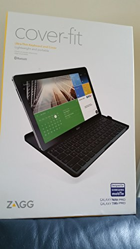 ZAGG Cover Fit Case With Bluetooth Keyboard For Samsung 12.2 Inch Galaxy Note Pro Or Tab Pro-Black