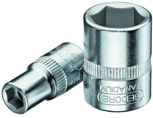 Gedore 203/8AF Douille 1/4-3/8 6 vis hexagonales, Argent