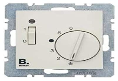 Berker 20308989 Raumtemperaturregler m. Öffner, Zentralstück, Wippschalter, LED 4011334309437