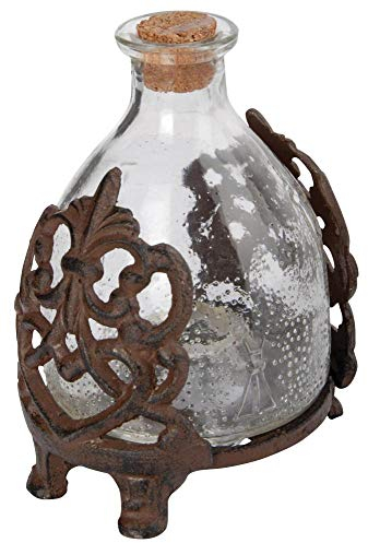 Esschert Design Wespenfalle, Insektenfalle im Gusseisengestell, stehend, Größe S, ca. 16 cm hoch Anzahl: 1 Stück