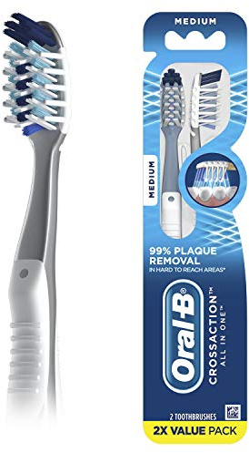 Oral-B Pro-Health All-In-One 40 Medium Toothbrush Twin Pack, 2.000 Count (Pack of 3)