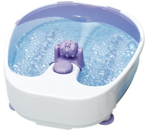 Clatronic® Fußbad mit intensivem Whirlpool-Effekt | Fussbad mit Massagefunktion inkl. Massagerolle | Fußbadewanne mit 4-Stufen-Schalter | Fußmassagegerät mit Wasser | Fußwanne FM 3389