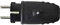 N & L 627631 Schutzkontaktstecker Gummi 230 V Schwarz IP44