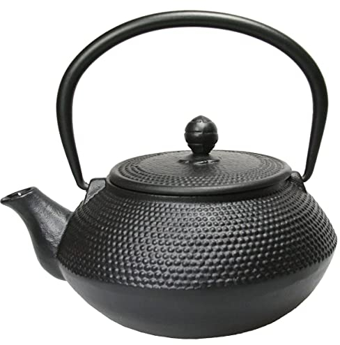 MM Exclusiv Théière en Fonte Noir 0,8 l Théière Théière Piston