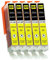 Supply Guy 5 Druckerpatronen mit Chip kompatibel mit Canon CLI-551 Gelb für IP7250 IP8750 IX6850 MG5450 MG5550 MG5650 MG5655 MG6350 MG6450 MG6650 MG7150 MG7550 MX725 MX925