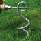 bellissa 2 er Set- hochwertige ERD-Anker & Bodenanker Metall verzinkt für den Garten – Erdhaken & Einschraubanker 25 cm lang