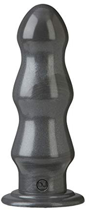Doc Johnson American Bombshell - B-7 Tango - Vac-U-Lock and F Machine Compatible Dildo or Butt Plug - Gunmetal Grey