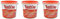 3er Pack Bautzner Senf scharf im Becher (3 x 200 ml) Senfbecher, Bautzner Spezialitäten