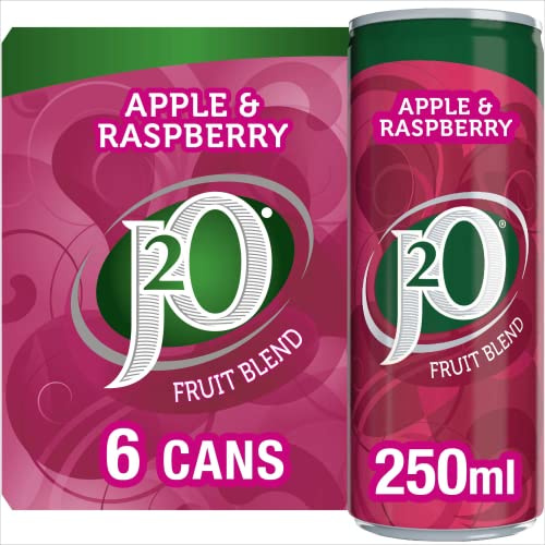 J2O Fruit Blend Juice Drink - Apple and Raspberry, 6 x 250ml