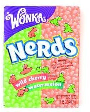 Wonka Nerds Wildkirsche und Wassermelone, 46,7 g, 2 Stück