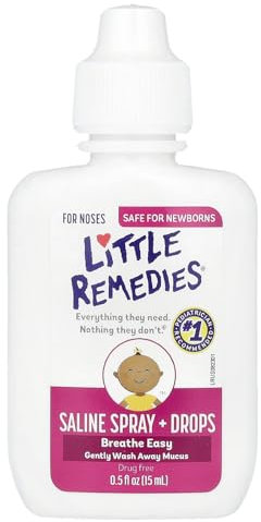 Little Remedies Noses Saline Spray/Drops, 0.5 Ounce