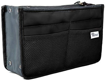 Periea Chelsy Handbag Organiser Insert (Black, Medium)