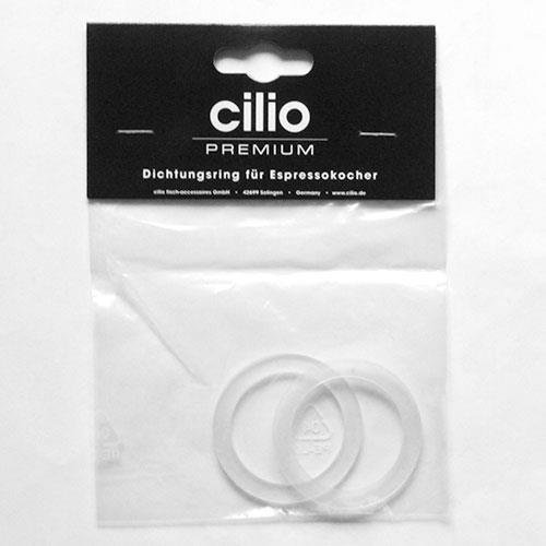 Cilio - Spare Gasket - Replacement Part Suitable for Cilio Percolator Classico - Pack of 2 - 1 Cup