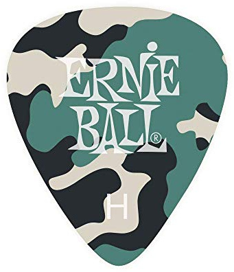 Ernie Ball P09223 Camouflage Heavy Cellulose-Plektren, Beutel mit 12 Stück