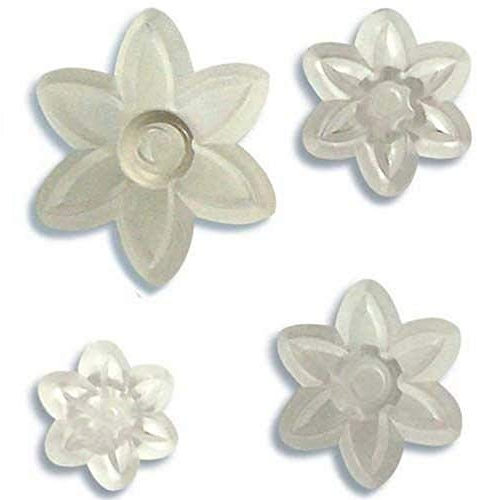 JEM 103FF017 Emporte Pièces Marguerites à 6 Pétales, Plastique, Blanc, 9 x 1 x 16 cm 103FF017