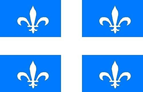 U24 Fahne Flagge Quebec Bootsflagge Premiumqualität 20 x 30 cm