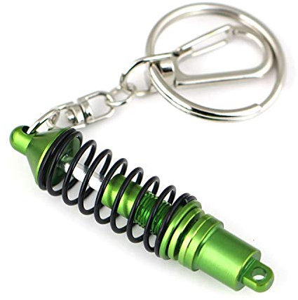 Porte-clés Maycom® - Modèle de combiné fileté - Avec chaîne vert Green S